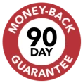 90-day money back guarantee