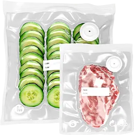 Vacuum-sealed food