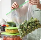 Vacuum-sealed freezer storage
